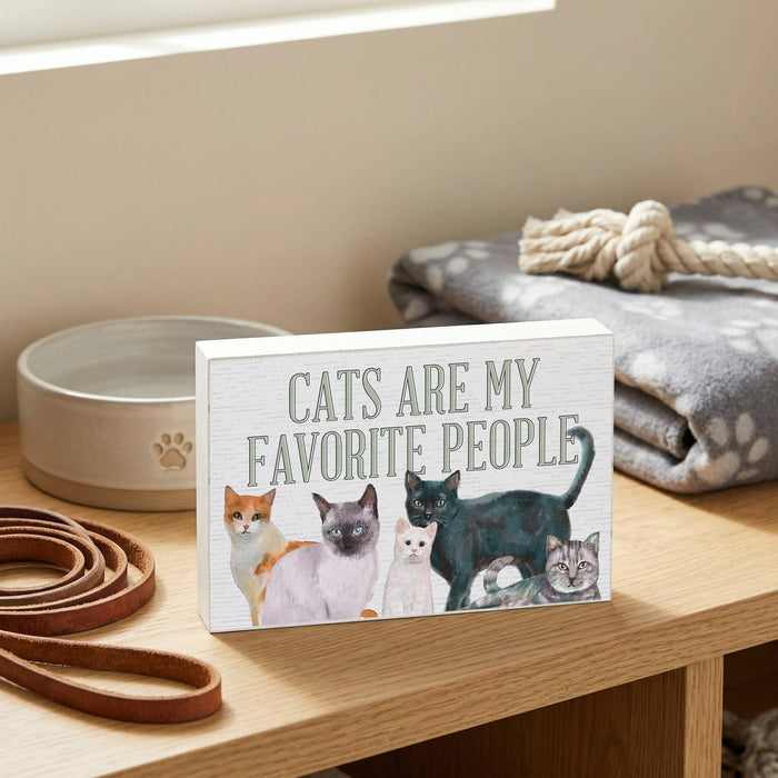 Cats Favorite People - Small Talk Rectangle