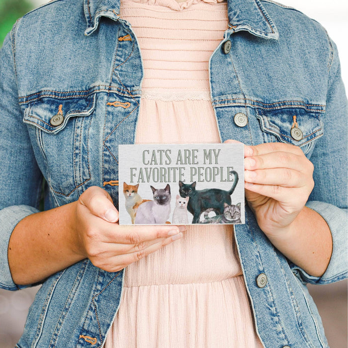 Cats Favorite People - Small Talk Rectangle