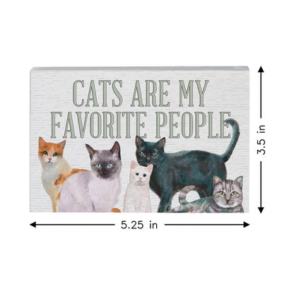 Cats Favorite People - Small Talk Rectangle