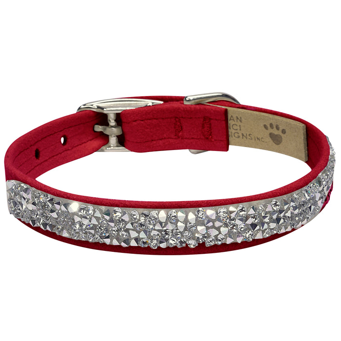 Crystal Rocks 1/2" Dog Collar