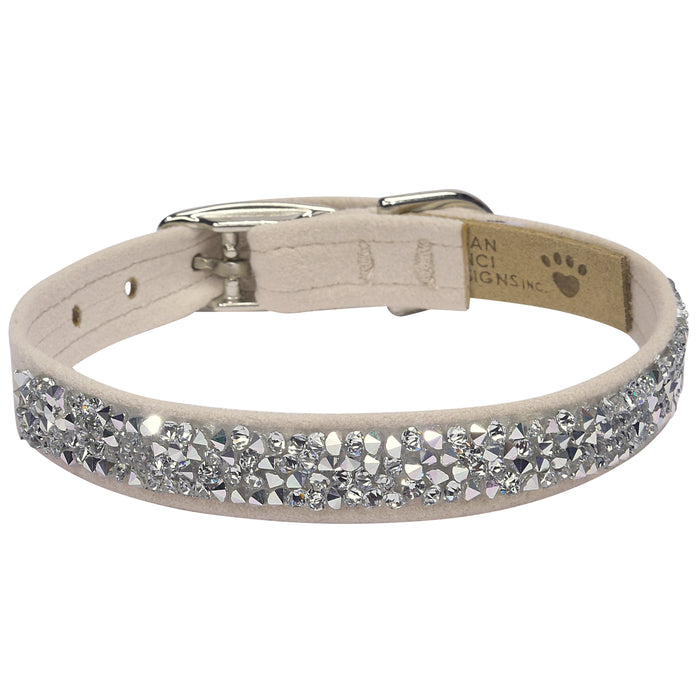 Crystal Rocks 1/2" Dog Collar