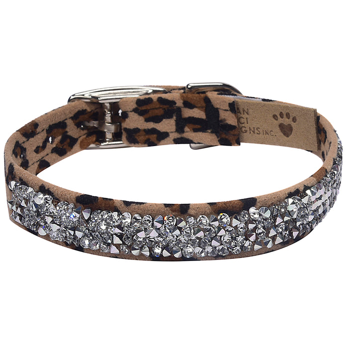 Crystal Rocks 1/2" Dog Collar