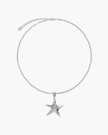 Silver Starfish Necklace