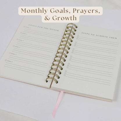 Daily Faith-Based Planner - Devotional Journaling Prompts, Calendar Planning, and Daily Planning