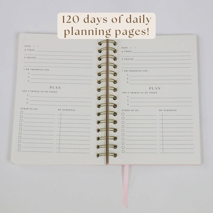 Daily Faith-Based Planner - Devotional Journaling Prompts, Calendar Planning, and Daily Planning
