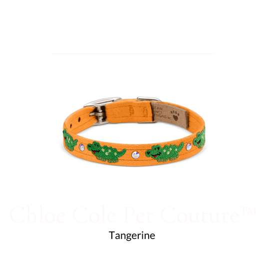 Embroidered Alligators Collar