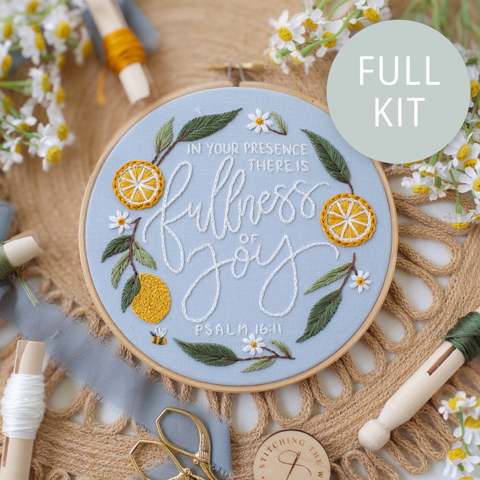 “Fullness of Joy” Embroidery Kit (2025 Summer Stitch-Along)