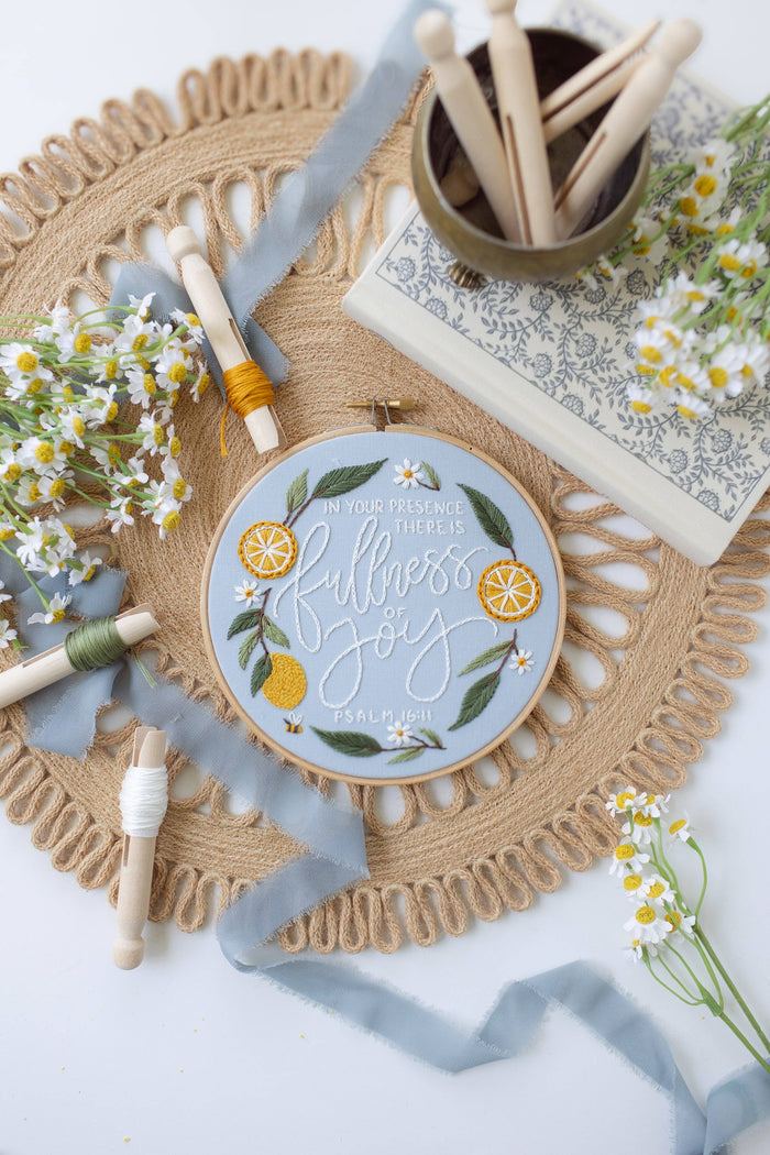 “Fullness of Joy” Embroidery Kit (2025 Summer Stitch-Along)