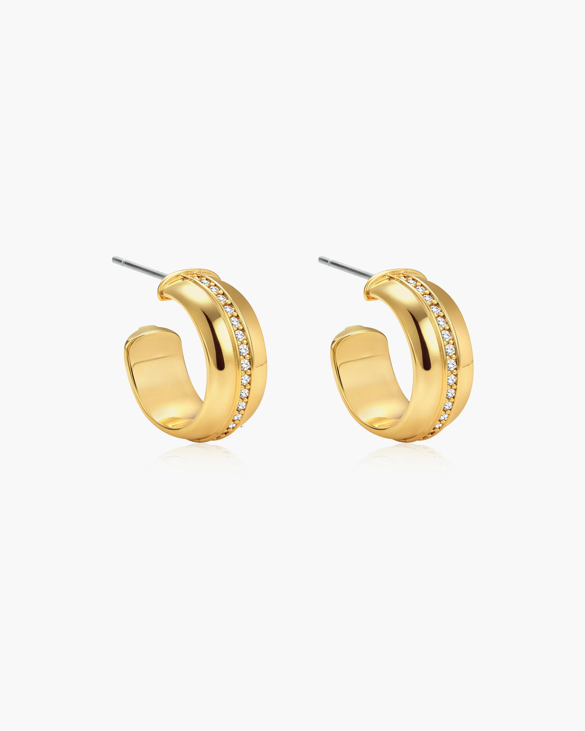 Vice Hoop Earrings in Gold
