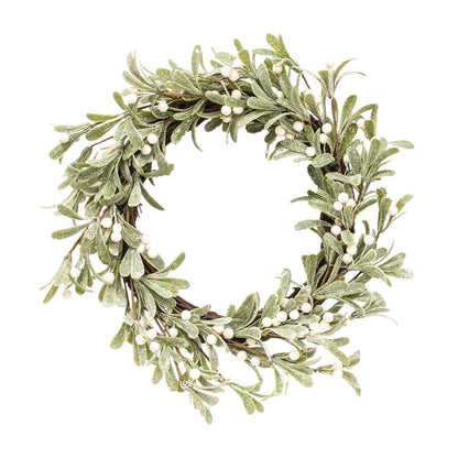 Glittered Mistletoe Wreath
