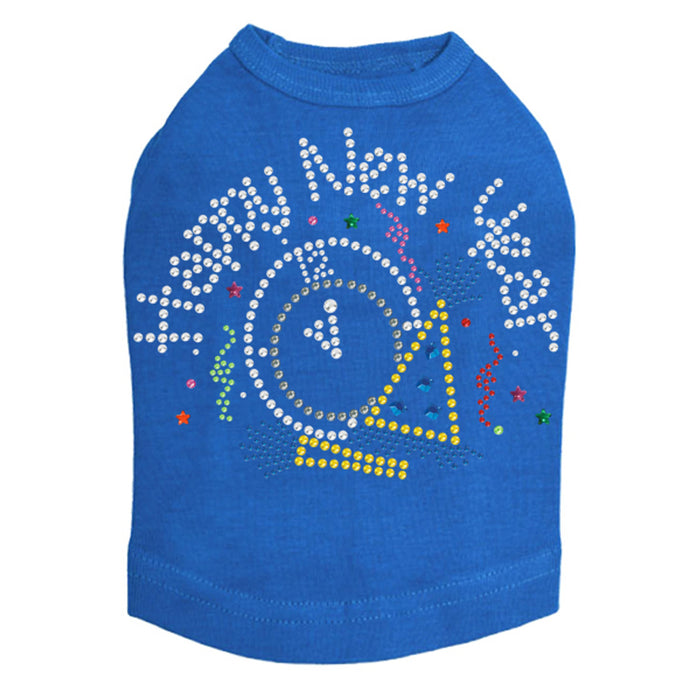 Happy New Year Clock - Dog Tank