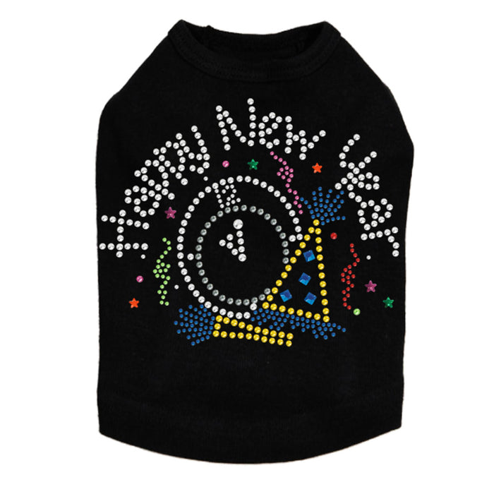Happy New Year Clock - Dog Tank