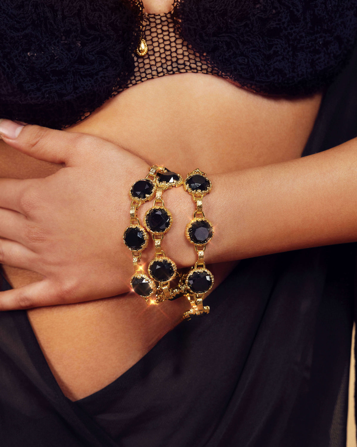 Midnight Quartz Bracelet