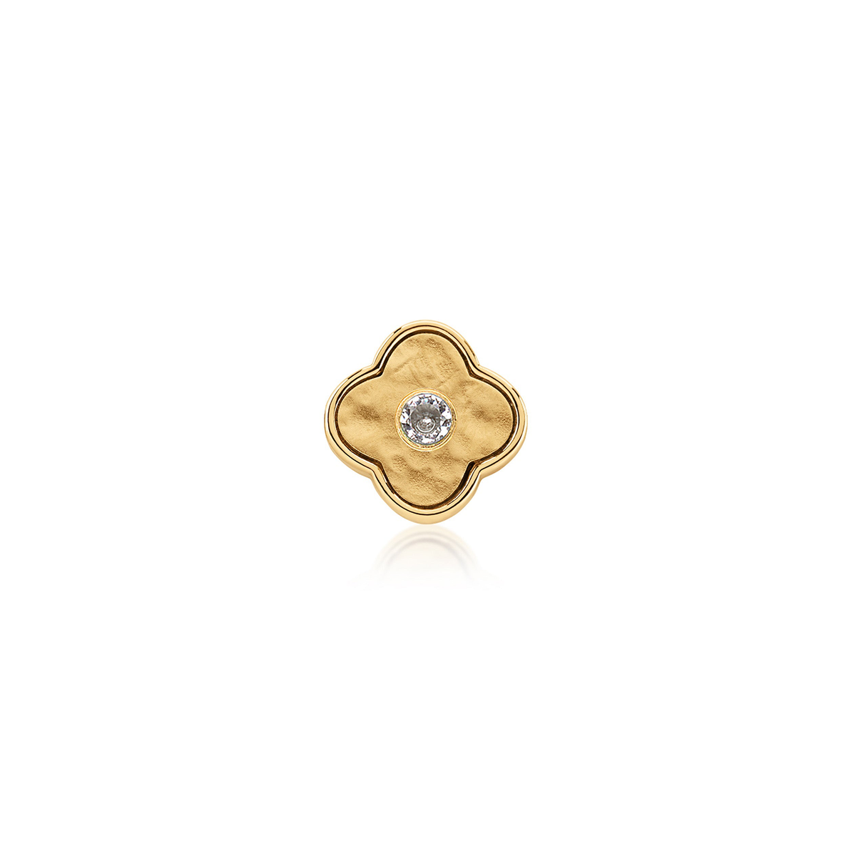 Molten Clover Charms (Gold) - Birthstones