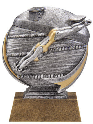 Motion Xtreme Icon Female Swimming 5 inch Resin Sculpture