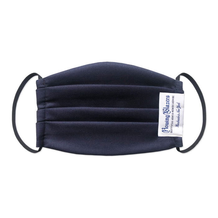 Navy Hopsack Blazer Face Mask