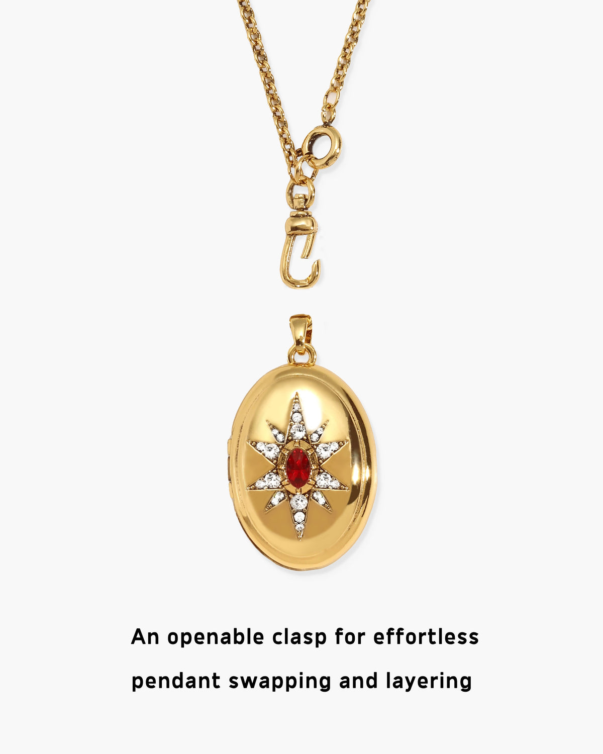 Clara Openable Locket Clasp Chain Necklace