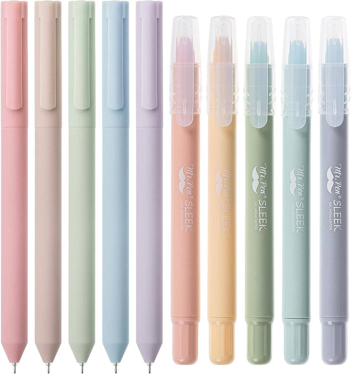 No Bleed Bible Highlighters & Pens - 10 Pack