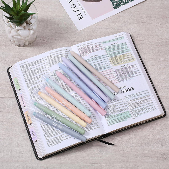 No Bleed Bible Highlighters & Pens - 10 Pack