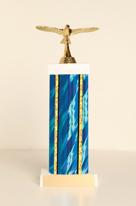 Pigeon in Flight Square Column Trophy