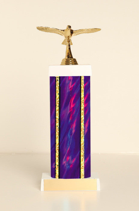 Pigeon in Flight Square Column Trophy