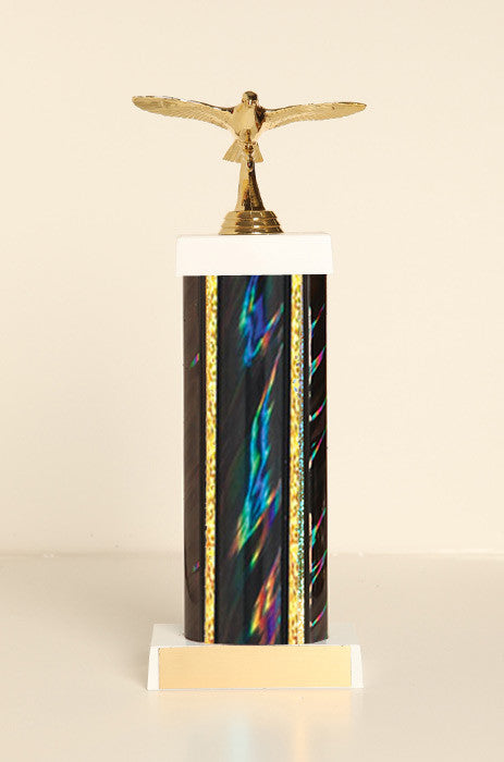 Pigeon in Flight Square Column Trophy
