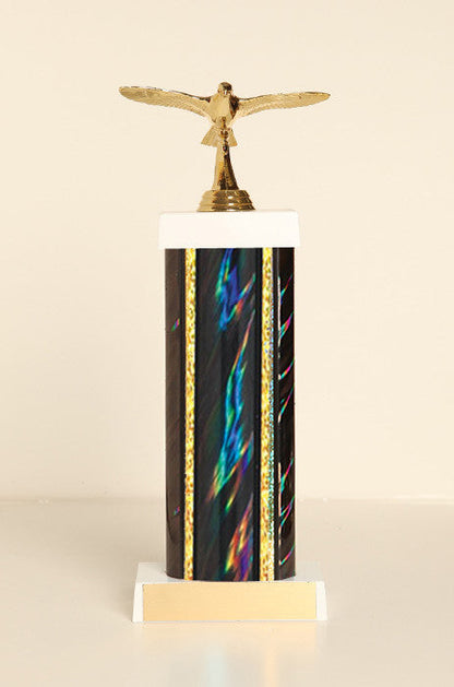 Pigeon in Flight Square Column Trophy