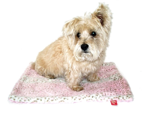 Pink Leopard All Plush Crate Liner