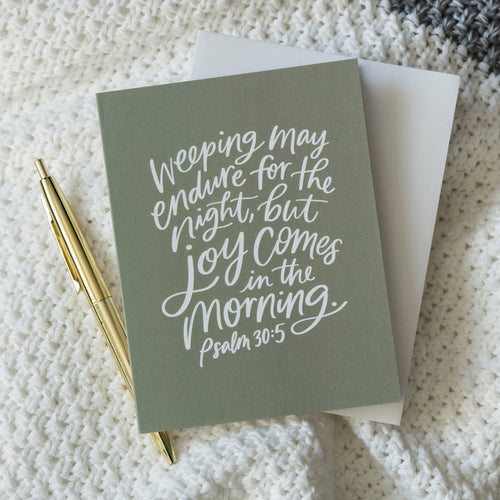 Psalm 30:5 Greeting Card