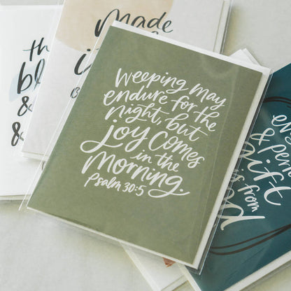 Psalm 30:5 Greeting Card