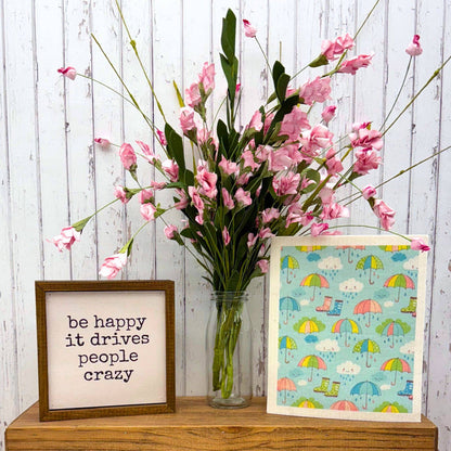 Rainy Spring Day Swedish Dishcloths - Spring Decor