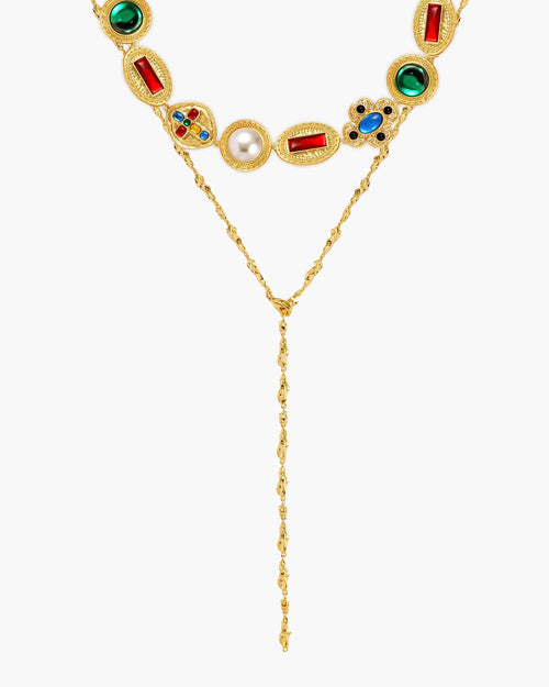 Reya Clusters Necklace Set