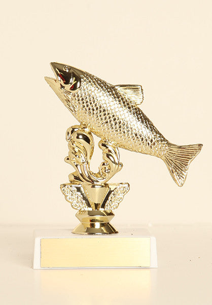 Salmon Figure on Base 6" Trophy