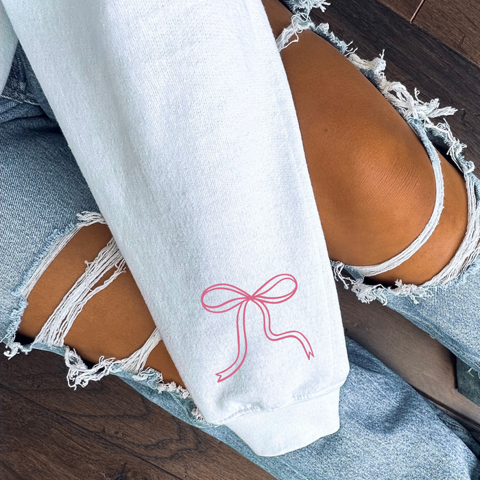 Saved By Grace Bow Sweatshirt