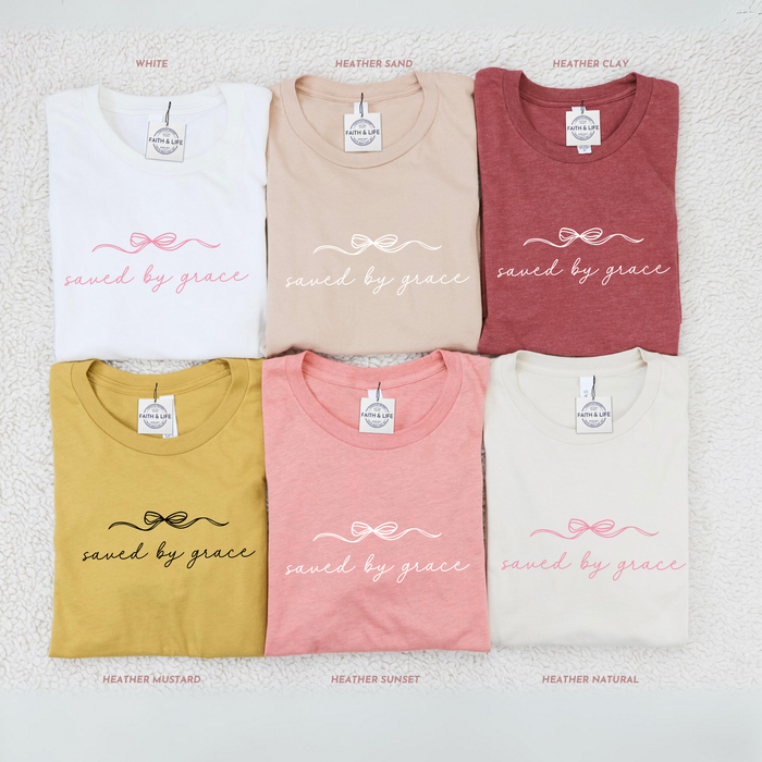 Saved By Grace Bow T-Shirt