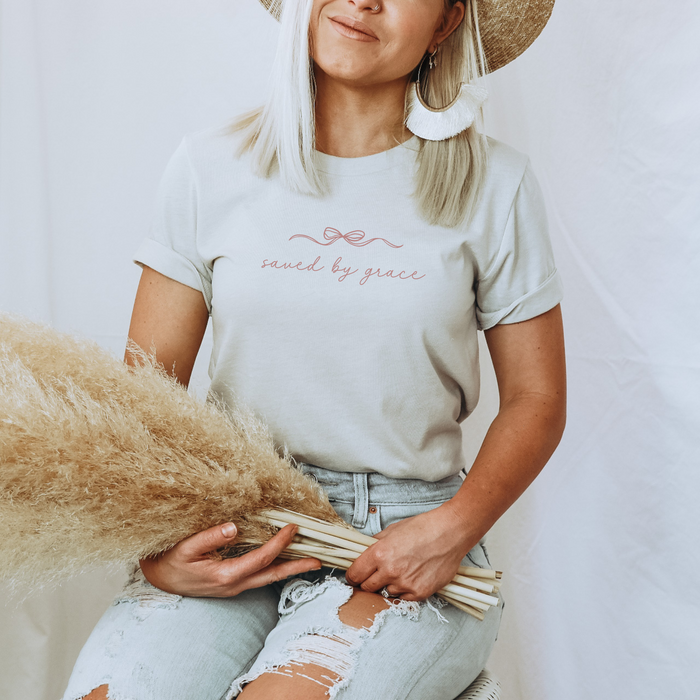 Saved By Grace Bow T-Shirt