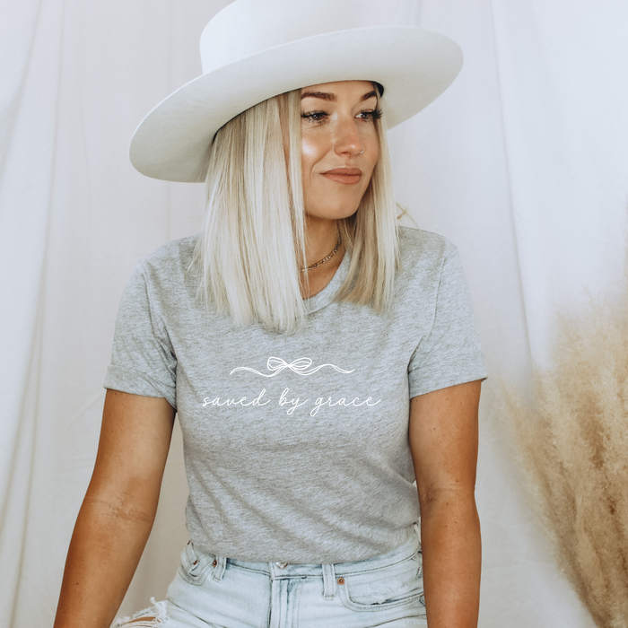 Saved By Grace Bow T-Shirt