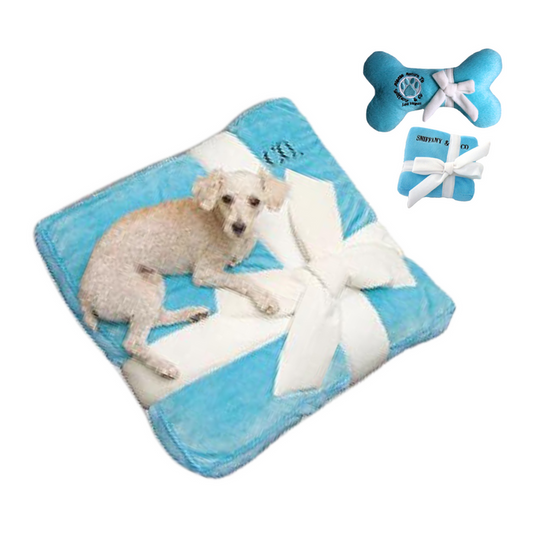 Sniffany Box -Shaped Bed + 2 Dog Toys