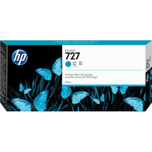 Cartucho de tinta HP Designjet 727 Cyan de 300 ml | Para HP DesignJet T930 / T2530 / T1530 - Panamá