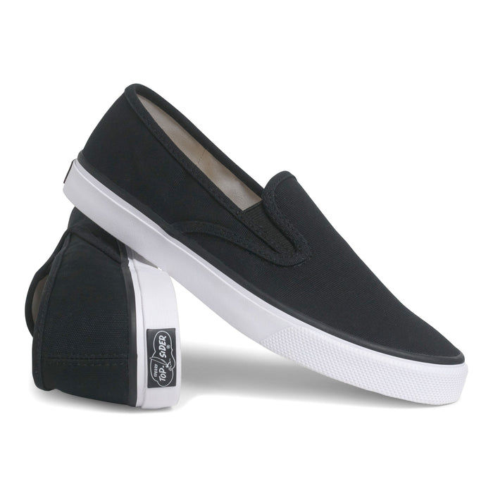 Unisex Cloud Slip On Deck Sneaker Black