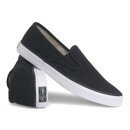Unisex Cloud Slip On Deck Sneaker Black