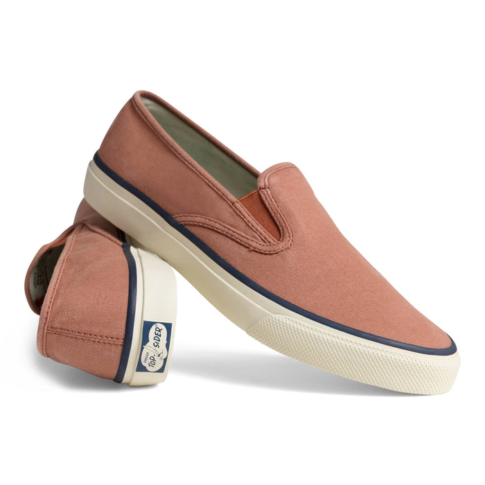 Unisex Cloud Slip On Deck Sneaker Washed Red