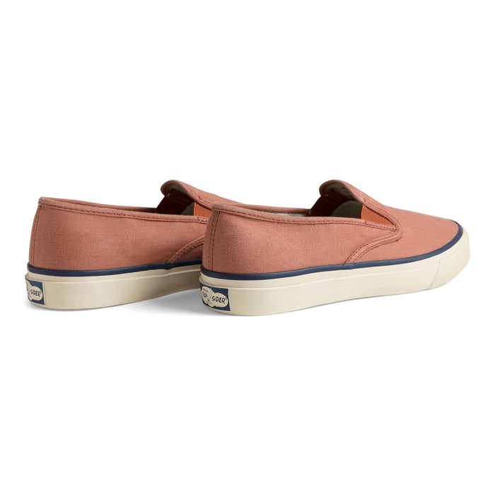 Unisex Cloud Slip On Deck Sneaker Washed Red
