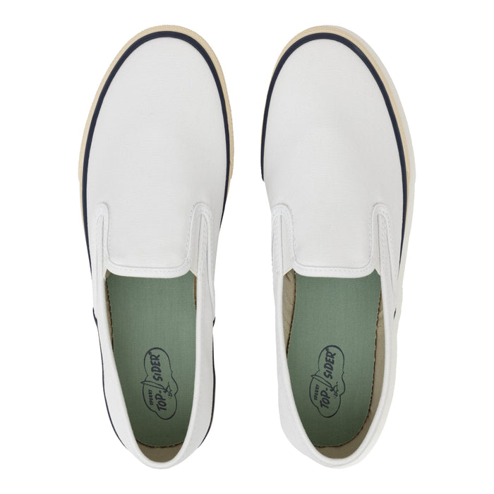 Unisex Cloud Slip On Deck Sneaker White