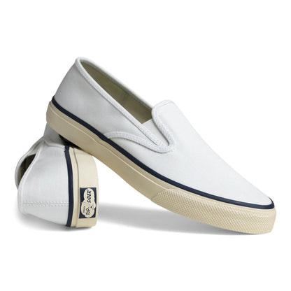 Unisex Cloud Slip On Deck Sneaker White
